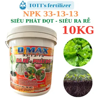 phân bón lá NPK 33-13-13 xô10kg siêu phát đọt, ra rễ TOTT's fertilizer