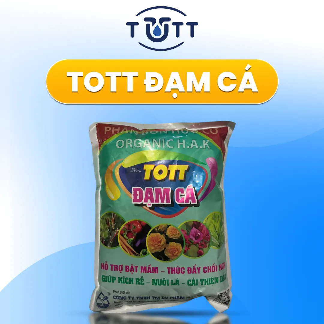 PHÂN BÓN HỮU CƠ ĐẠM CÁ HỒI AMINO TOTT'S FERTILIZER (GÓI 1KG)