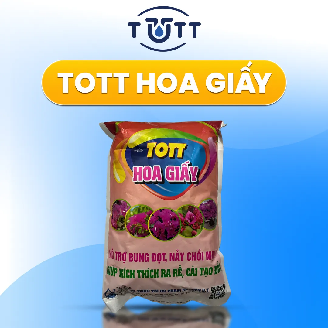PHÂN BÓN TOTT HOA GIẤY CAO CẤP - SIÊU RA HOA, XANH LÁ, TƠI ĐẤT (GÓI 1KG)