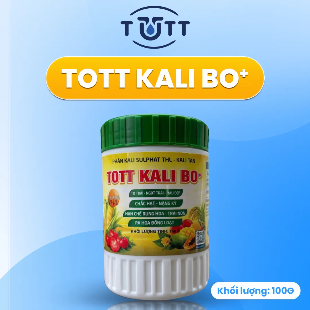 PHÂN BÓN NỞ HỘC SẦU RIÊNG TOTT KALI BO (HŨ 100G)