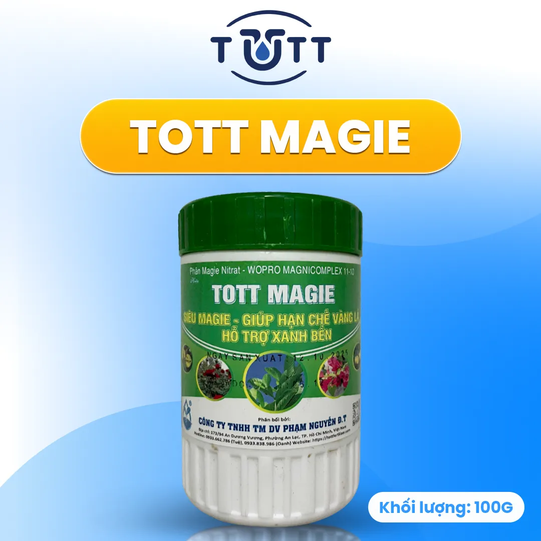 SIÊU MAGIE PHÂN BÓN TOTT 100G - PHỤC HỒI DIỆP LỤC TỐ, XANH DÀY LÁ THẦN TỐC